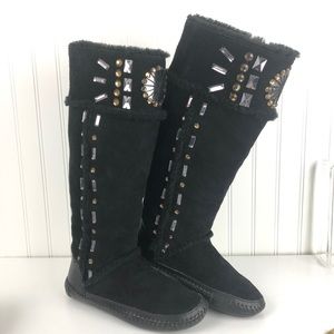 tory sport moccasin boots